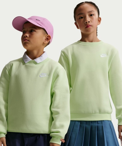 NIKE(ナイキ)の「ナイキ NIKE ナイキ YTH NSW クラブ LBR フリース L/S クルー(スウェット・キッズ・サンドグレー/ペールイエロー/ネイビー・130cm/140cm/150cm/160cm)」の17枚目の写真