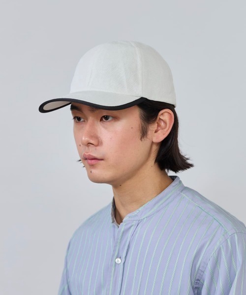 OVERRIDE（オーバーライド）の「OVERRIDE  PAPER CLOTH 6P CAP / オーバーライド（キャップ・メンズ・ベージュ/グレー/ホワイト・57~59cm）」の4枚目の写真