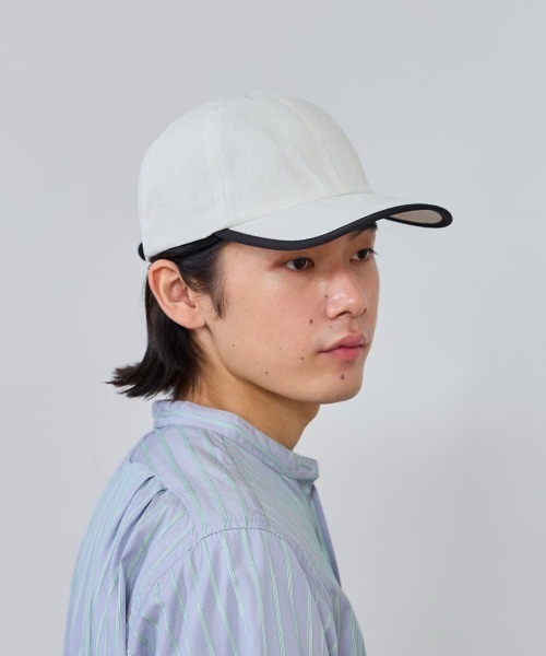 OVERRIDE（オーバーライド）の「OVERRIDE  PAPER CLOTH 6P CAP / オーバーライド（キャップ・メンズ・ベージュ/グレー/ホワイト・57~59cm）」の5枚目の写真