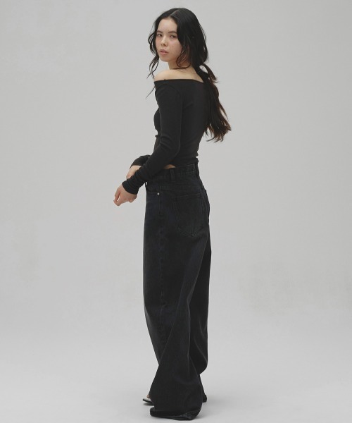 TODAYFUL（トゥデイフル）の「Henry's Denim（デニムパンツ・レディース・ブラック・26inch/25inch/24inch/23inch）」の6枚目の写真