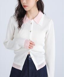 FREE'S MART | ◆【ＲＩＯ企画】レイヤー襟ポロリブニット〈ＭＦＭ〉(ニット/セーター)