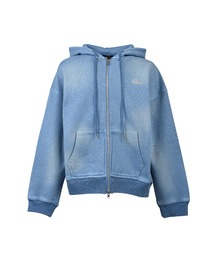 BREATH（ブレス）の「SCRIPT LOGO FADE RHINESTONE ZIP UP HOODIE（パーカー）」