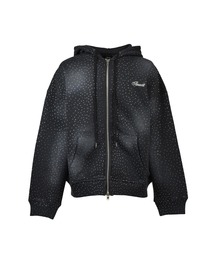 BREATH（ブレス）の「SCRIPT LOGO FADE RHINESTONE ZIP UP HOODIE（パーカー）」