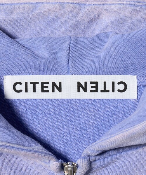 CITEN(シテン)の「<CITEN>ヴィンテージライクスウェットロゴパーカー(パーカー・レディース・ライトブルー/ブラック・FREE)」の13枚目の写真