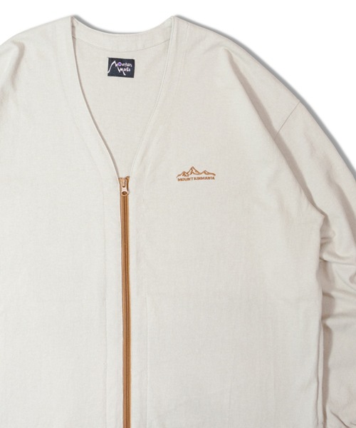 Mountain Mania(マウンテンマニア)の「MOUNTAIN MANIA BL ZIPカーデ(カーディガン/ボレロ・メンズ・ブラック/チャコール/ベージュ・M/L/XL)」の3枚目の写真