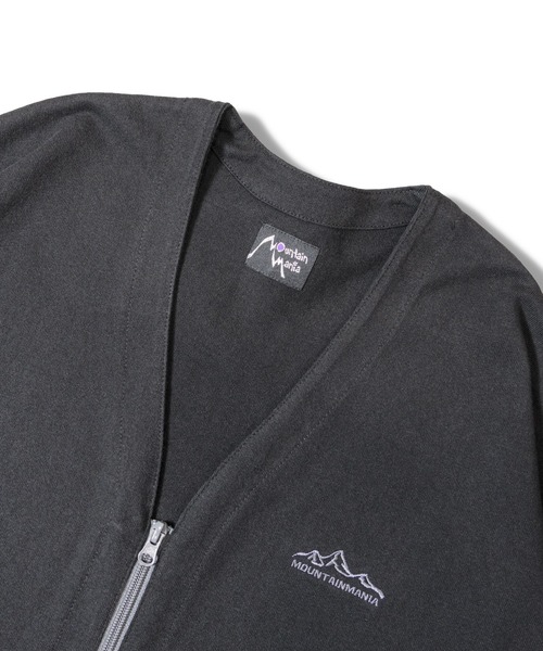 Mountain Mania(マウンテンマニア)の「MOUNTAIN MANIA BL ZIPカーデ(カーディガン/ボレロ・メンズ・ブラック/チャコール/ベージュ・M/L/XL)」の10枚目の写真