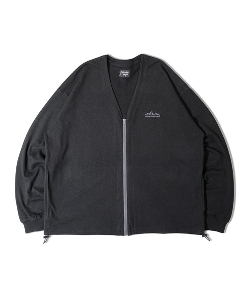 Mountain Mania(マウンテンマニア)の「MOUNTAIN MANIA BL ZIPカーデ(カーディガン/ボレロ・メンズ・ブラック/チャコール/ベージュ・M/L/XL)」の4枚目の写真
