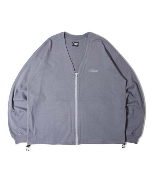 Mountain Mania(マウンテンマニア)の「MOUNTAIN MANIA BL ZIPカーデ(カーディガン/ボレロ・メンズ・ブラック/チャコール/ベージュ・M/L/XL)」の6枚目の写真