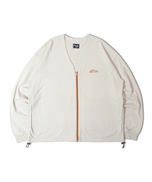 Mountain Mania(マウンテンマニア)の「MOUNTAIN MANIA BL ZIPカーデ(カーディガン/ボレロ・メンズ・ブラック/チャコール/ベージュ・M/L/XL)」の8枚目の写真
