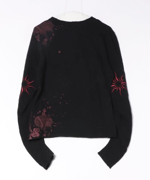 Never mind the XU（ネバーマインドザエックスユー）の「【Never mind the XU】paint graphic henley long sleeve / 【ネバーマインド ザ エックスユー】ペイントグラフィックヘンリーロンT（Tシャツ/カットソー・メンズ・ホワイト・M）」の8枚目の写真