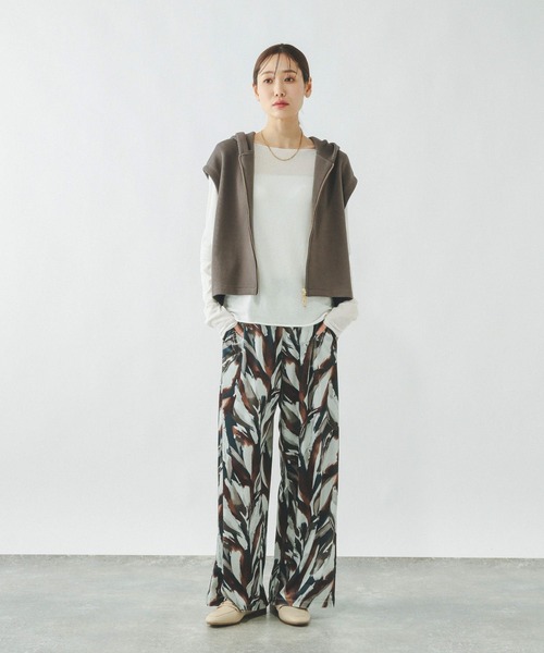 GLOBAL WORK（グローバルワーク）の「WフェイスZIPベスト/642810（ベスト・レディース・ブラック/モカ・MEDIUM/LARGE）」の6枚目の写真