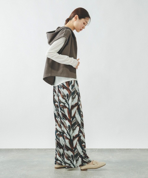 GLOBAL WORK（グローバルワーク）の「WフェイスZIPベスト/642810（ベスト・レディース・ブラック/モカ・MEDIUM/LARGE）」の7枚目の写真