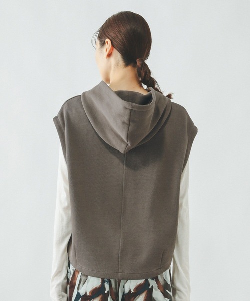 GLOBAL WORK（グローバルワーク）の「WフェイスZIPベスト/642810（ベスト・レディース・ブラック/モカ・MEDIUM/LARGE）」の12枚目の写真