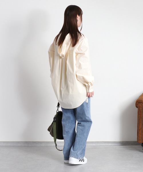 cepo（セポ）の「レースアップフードシャツ（シャツ/ブラウス・レディース・ベージュ/オフホワイト/オリーブ・M）」の14枚目の写真