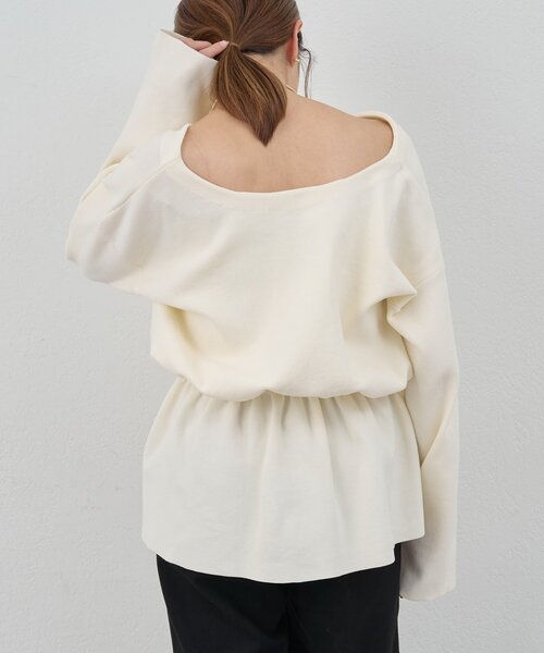 SHENERY（シーナリー）の「3WAYペプラムカーディガン（カーディガン/ボレロ・レディース・ブラック/パープル/オフホワイト・FREE）」の11枚目の写真