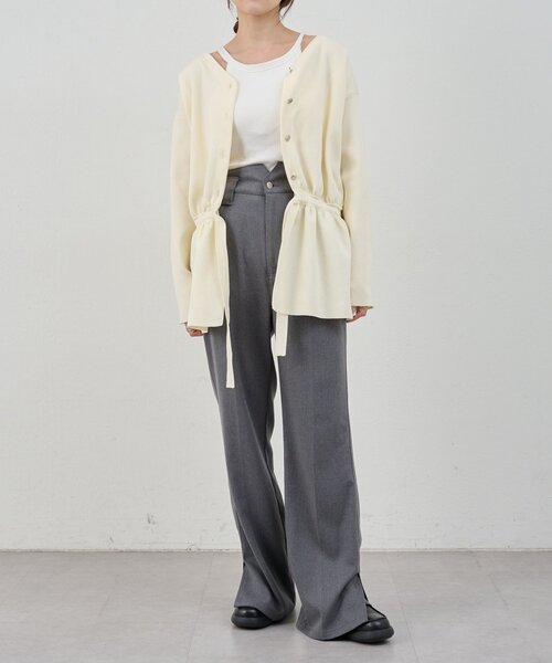 SHENERY（シーナリー）の「3WAYペプラムカーディガン（カーディガン/ボレロ・レディース・ブラック/パープル/オフホワイト・FREE）」の18枚目の写真