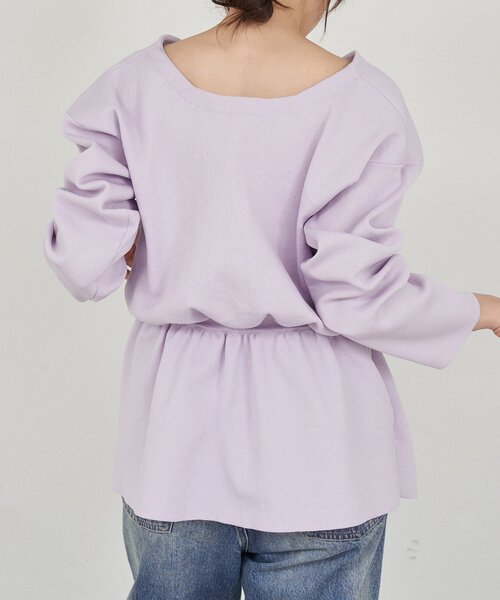 SHENERY（シーナリー）の「3WAYペプラムカーディガン（カーディガン/ボレロ・レディース・ブラック/パープル/オフホワイト・FREE）」の6枚目の写真