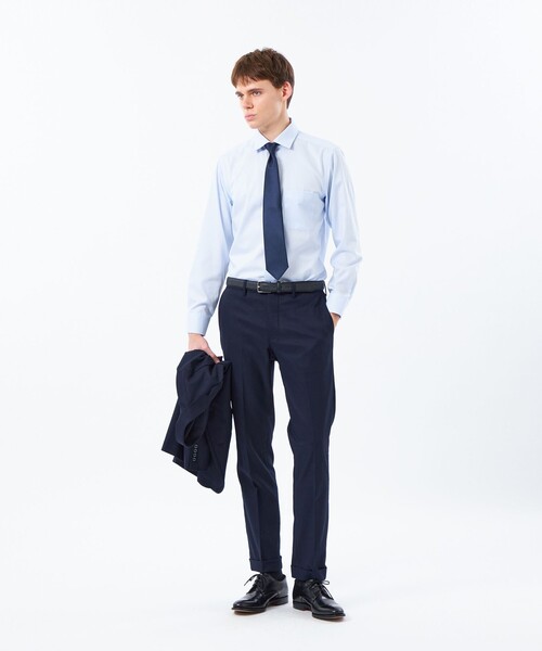 MACKINTOSH PHILOSOPHY(マッキントッシュ フィロソフィー)の「オックス/ストライプ/チェック/セミワイドシャツ(シャツ/ブラウス・メンズ・ライトブルー/ブルー系その他3/ブルー/ホワイト・40/38)」の6枚目の写真