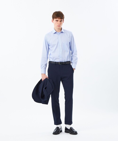 MACKINTOSH PHILOSOPHY(マッキントッシュ フィロソフィー)の「オックス/ストライプ/チェック/セミワイドシャツ(シャツ/ブラウス・メンズ・ライトブルー/ブルー系その他3/ブルー/ホワイト・40/38)」の7枚目の写真