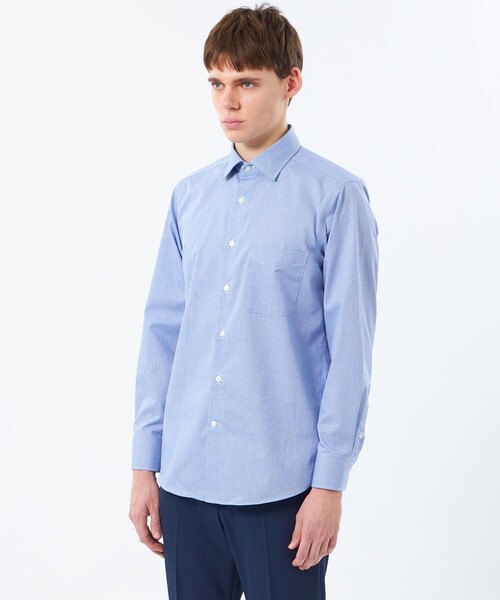 MACKINTOSH PHILOSOPHY(マッキントッシュ フィロソフィー)の「オックス/ストライプ/チェック/セミワイドシャツ(シャツ/ブラウス・メンズ・ライトブルー/ブルー系その他3/ブルー/ホワイト・40/38)」の10枚目の写真
