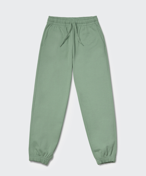 MUSINSA STANDARD KIDS（ムシンサスタンダードキッズ）の「ベーシックスウェットパンツ [セージグリーン]（スウェットパンツ・レディース・その他・110/120/130/150/160/140/100）」の2枚目の写真