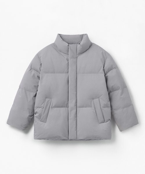 MUSINSA STANDARD KIDS（ムシンサスタンダードキッズ）の「デイリープファーショートダウンジャケット[ライトグレー]（ブルゾン・レディース・その他・100/110/120/130/140/150/160）」の3枚目の写真