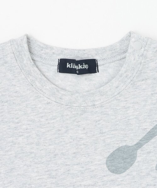 kladskap(クレードスコープ)の「お弁当半袖Tシャツ(Tシャツ/カットソー・キッズ・トップグレー/ライトグリーン・100cm/90cm/80cm/120cm/110cm)」の4枚目の写真