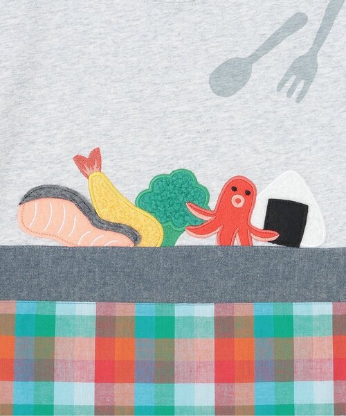 kladskap(クレードスコープ)の「お弁当半袖Tシャツ(Tシャツ/カットソー・キッズ・トップグレー/ライトグリーン・100cm/90cm/80cm/120cm/110cm)」の7枚目の写真