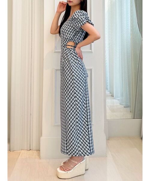 RESEXXY（リゼクシー）の「サイドオープンタイトワンピース（ワンピース・レディース・オレンジ/ネイビー/チャコールグレー・FREE）」の2枚目の写真