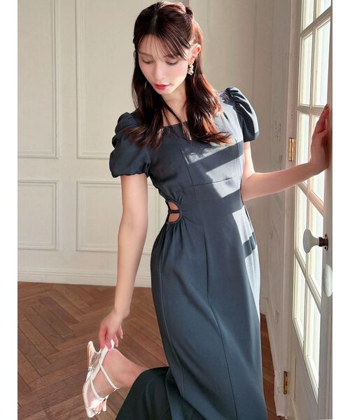 RESEXXY（リゼクシー）の「サイドオープンタイトワンピース（ワンピース・レディース・オレンジ/ネイビー/チャコールグレー・FREE）」の10枚目の写真