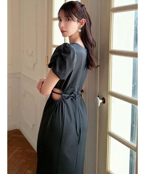 RESEXXY（リゼクシー）の「サイドオープンタイトワンピース（ワンピース・レディース・オレンジ/ネイビー/チャコールグレー・FREE）」の11枚目の写真