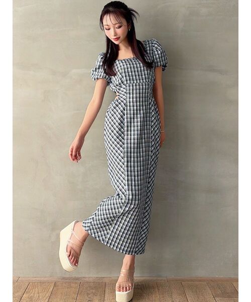 RESEXXY（リゼクシー）の「サイドオープンタイトワンピース（ワンピース・レディース・オレンジ/ネイビー/チャコールグレー・FREE）」の14枚目の写真