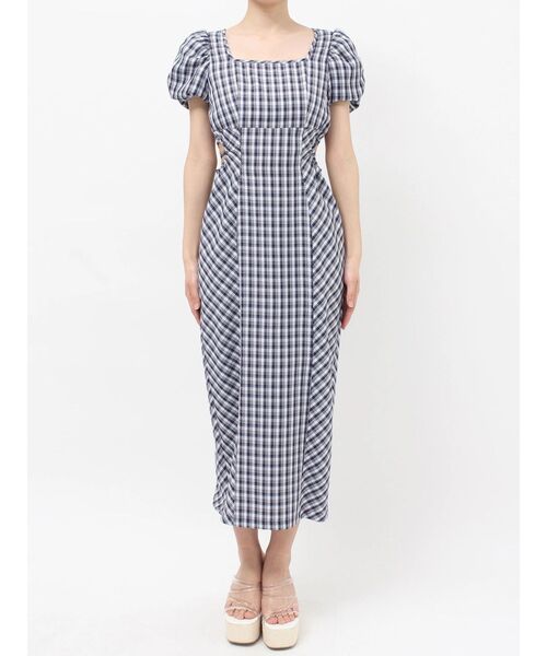 RESEXXY（リゼクシー）の「サイドオープンタイトワンピース（ワンピース・レディース・オレンジ/ネイビー/チャコールグレー・FREE）」の17枚目の写真