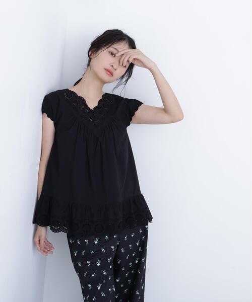 セール】コットン刺繍ブラウス（シャツ/ブラウス）｜N.（N. Natural