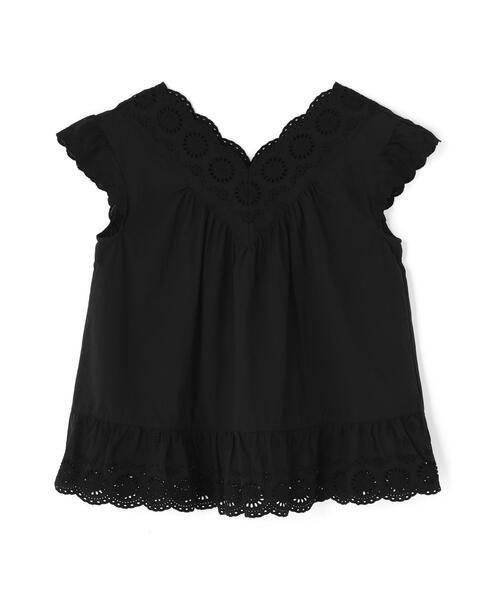 N.（N. Natural Beauty Basic）（エヌエヌナチュラルビューティーベーシック）の「コットン刺繍ブラウス（シャツ/ブラウス・レディース・ブラック/オフホワイト/レッド/ピンク・ﾌﾘ-）」の5枚目の写真