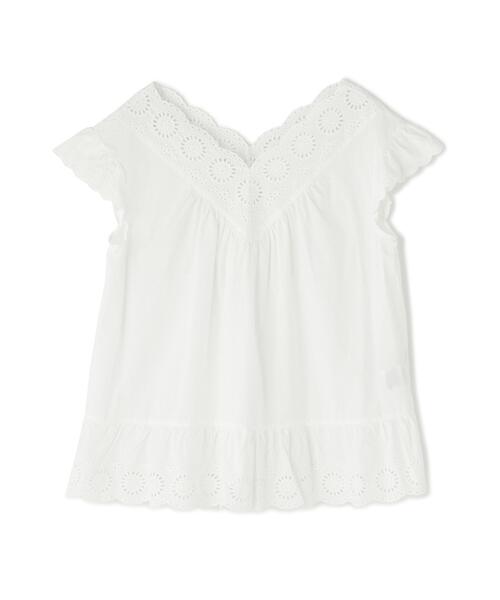N.（N. Natural Beauty Basic）（エヌエヌナチュラルビューティーベーシック）の「コットン刺繍ブラウス（シャツ/ブラウス・レディース・ブラック/オフホワイト/レッド/ピンク・ﾌﾘ-）」の14枚目の写真