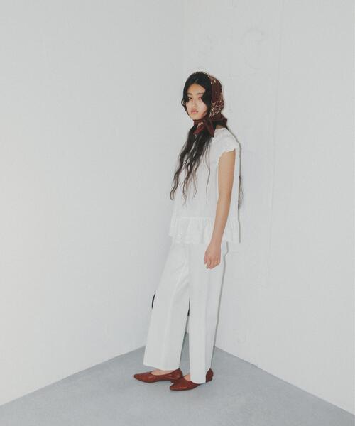N.（N. Natural Beauty Basic）（エヌエヌナチュラルビューティーベーシック）の「コットン刺繍ブラウス（シャツ/ブラウス・レディース・ブラック/オフホワイト/レッド/ピンク・ﾌﾘ-）」の15枚目の写真