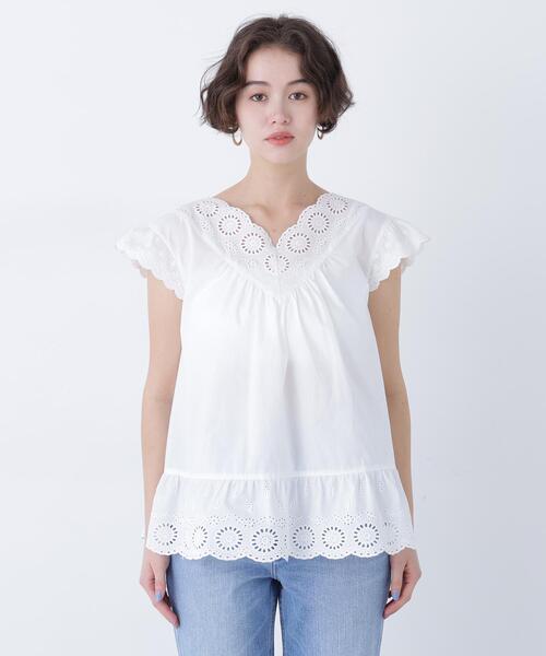 【超美品】FRAMeWORK コットン刺繍ブラウス コットン刺繍ブラウス（シャツ/ブラウス）｜N.（N. Natural Beauty