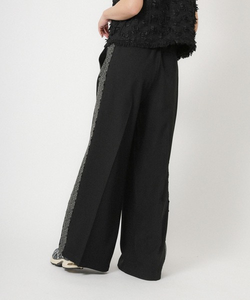 Floran（フローラン）の「ストレッチサイドレースパンツ（スラックス・レディース・ベージュ/グレー/ブラック・FREE）」の10枚目の写真