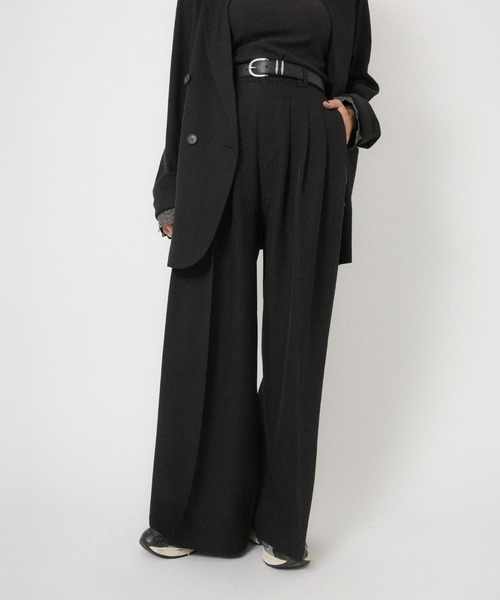 Floran（フローラン）の「ストレッチサイドレースパンツ（スラックス・レディース・ベージュ/グレー/ブラック・FREE）」の20枚目の写真