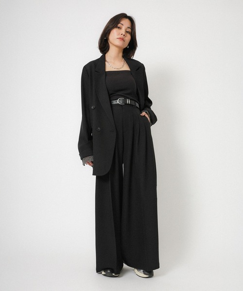 Floran（フローラン）の「ストレッチサイドレースパンツ（スラックス・レディース・ベージュ/グレー/ブラック・FREE）」の19枚目の写真