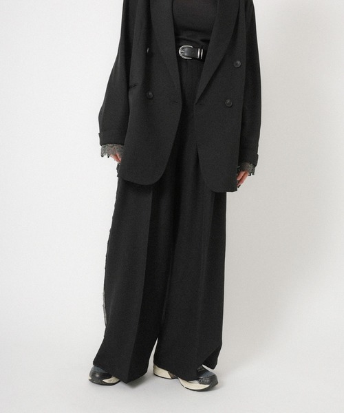 Floran（フローラン）の「ストレッチサイドレースパンツ（スラックス・レディース・ベージュ/グレー/ブラック・FREE）」の22枚目の写真