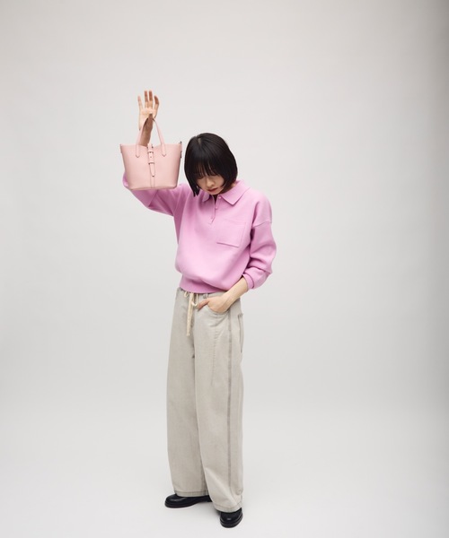TONER（トナー）の「2WAYポーチ付きドローストリングバケットバッグ/ショルダーバッグ/ロゴプレート付き（ショルダーバッグ・レディース・ブラック/ピンク/レッド/ホワイト・FREE）」の13枚目の写真