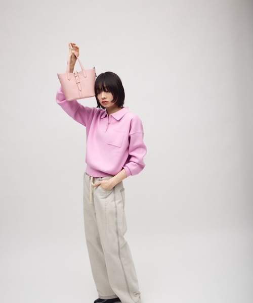 TONER（トナー）の「2WAYポーチ付きドローストリングバケットバッグ/ショルダーバッグ/ロゴプレート付き（ショルダーバッグ・レディース・ブラック/ピンク/レッド/ホワイト・FREE）」の14枚目の写真