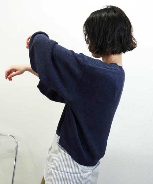 gossara(ゴサラ)の「シアーニットプルオーバー(ニット/セーター・レディース・アイボリー/ベージュ/ネイビー/ブラック・FREE)」の20枚目の写真