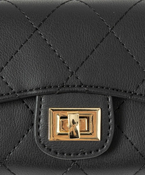 BARNYARDSTORM（バンヤードストーム）の「BARNYARDSTORM / キルティングチェーンミニバッグ（ショルダーバッグ・レディース・ブラック/ベージュ・FREE）」の16枚目の写真