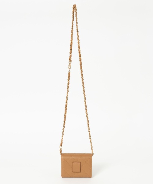 BARNYARDSTORM（バンヤードストーム）の「BARNYARDSTORM / キルティングチェーンミニバッグ（ショルダーバッグ・レディース・ブラック/ベージュ・FREE）」の14枚目の写真