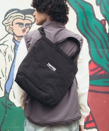 TOTE SHOULDER BAG M/THRASHER スラッシャー トートショルダーバッグ M GONZ刺繍 スナップボタン A4対応 軽量 通学 通勤 エコバッグ ストリート