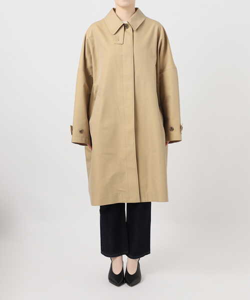 SLOBE IENA（スローブイエナ）の「《WEB限定/追加》ドルマンスリーブコート（ステンカラーコート・レディース・ベージュ/ネイビー・36/38）」の21枚目の写真