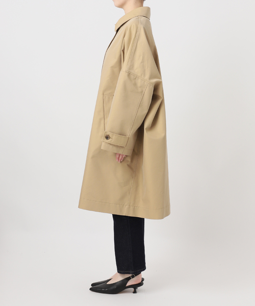 SLOBE IENA（スローブイエナ）の「《WEB限定/追加》ドルマンスリーブコート（ステンカラーコート・レディース・ベージュ/ネイビー・36/38）」の20枚目の写真